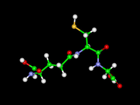 Safranal Molecule Ball and Stick Model